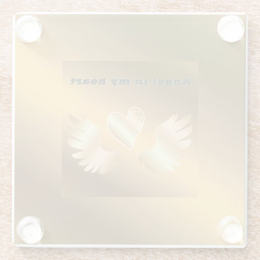 ゴールド ガラスコースター (裏面)