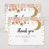 ゴールド キラキラ サンクス カード (正面/裏面)