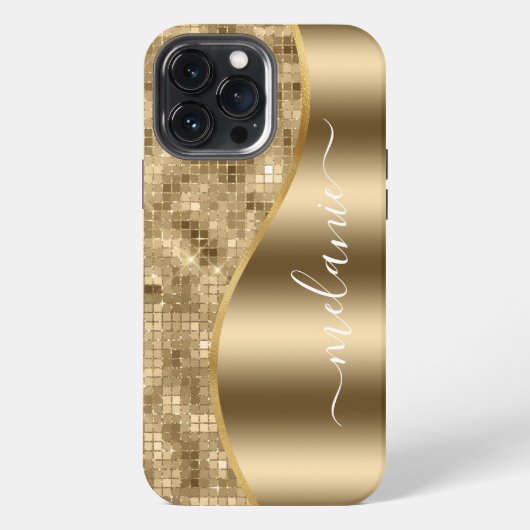 ゴールド ギャル ギッター Case-Mate iPhoneケース iPhone 13 Pro Maxケース (裏面)