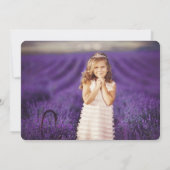 ゴールド クラシック スクリプト ロザリオ 確認 宗教 招待状 (裏面)