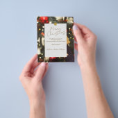 ゴールド クラッシィ＆エレガント クリスマス インスタグラム チラシ (手)