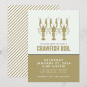 ゴールド・クローフィッシュ・ボイル 招待状 (正面/裏面)