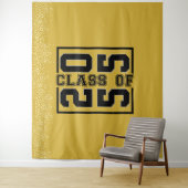 ゴールド グラデュエーション クラス オブ スポーティ タイポグラフィ タペストリー (インサイチュ)