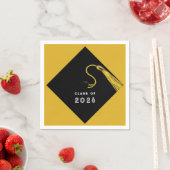 ゴールド グラデュエーション 2026 スタンダードカクテルナプキン (インサイチュ)