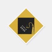 ゴールド グラデュエーション 2026 スタンダードカクテルナプキン (角)