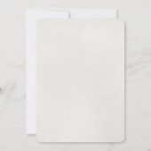 ゴールド グラマラス グリッター コンフェッティ ウェディング インビテーション (裏面)