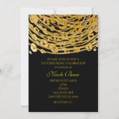 ゴールド グラム チーター柄 エキゾチックパーティー 招待状 (正面)