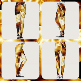 ゴールド グラム ブロンズ モダン シック レギンス