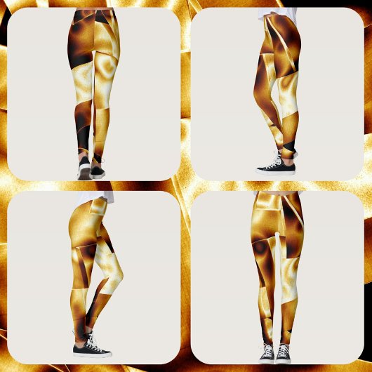 ゴールド グラム ブロンズ モダン シック レギンス