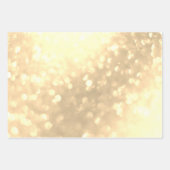 ゴールド グリッター キラキラ グラム ガーリー グリッツィ ラッピングペーパーシート (正面2)