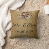 ゴールド＆グリッター クッション (ブランケット)