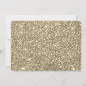 ゴールド グリッター バーガンディ マーブル 30歳の誕生日 招待状 (裏面)