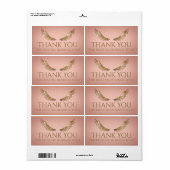 ゴールド グリッター ラッシュ ウィングス ヴィブラント ピンク ラベル (フルシート)