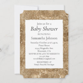 ゴールド グリッツ グリッター キリン柄 招待状