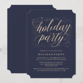 ゴールド・グリッツ | ホリデーパーティーの招待状 招待状 (正面/裏面)