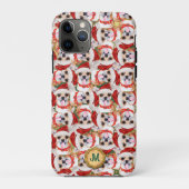 ゴールド グリーン チワワ かわいい犬 クリスマス Case-Mate iPhoneケース (裏面)