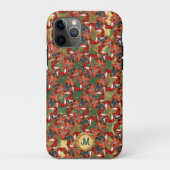ゴールド グリーン ボクサー かわいい犬 クリスマス Case-Mate iPhoneケース (裏面)