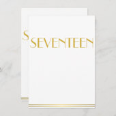 ゴールド グレートギャツビー ウェディング テーブル カード 17 (正面/裏面)