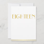 ゴールド グレートギャツビー ウェディング テーブル カード 18 (裏面)