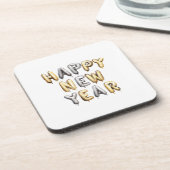 ゴールド グレー 謹賀新年 コースター (左側)