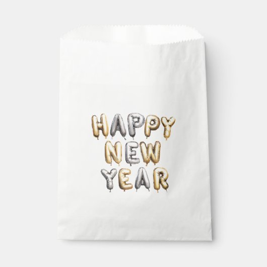 ゴールド グレー 謹賀新年 フェイバーバッグ (正面)