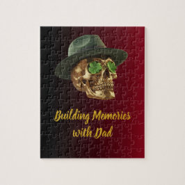 ゴールド ケルト スカル グリーン クローバー 父の日 ジグソーパズル