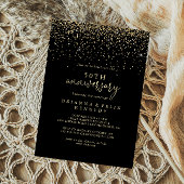 ゴールド コンフェッティ スクリプト 50周年 結婚記念日 招待状