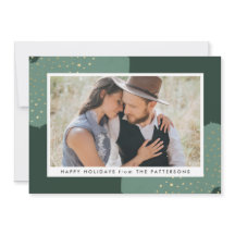 ゴールド コンフェッティ | ホリデー フォト カード