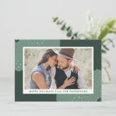 ゴールド コンフェッティ | ホリデー フォト カード (スタンド正面)