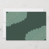 ゴールド コンフェッティ | ホリデー フォト カード (裏面)