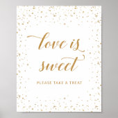 ゴールド コンフェティ記念日 Love Is Sweet - GAC193 ポスター (正面)