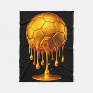ゴールド サッカー Ll ドリップ ゴールド サッカー ドリップ サッカー行く フリースブランケット