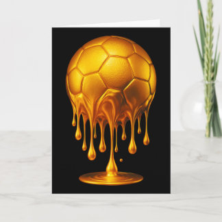 ゴールド サッカー Ll 滴るゴールド サッカー ドリップ サッカー ゴー カード
