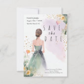 ゴールド サージ グリーン ユーカリ セーブザデート (正面)