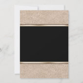 ゴールド シマー & ブラック エレガント どんなイベントにも使える招待状 招待状 (裏面)