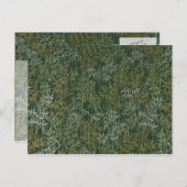 ゴールド＆シルバーの竹 ポストカード (正面/裏面)