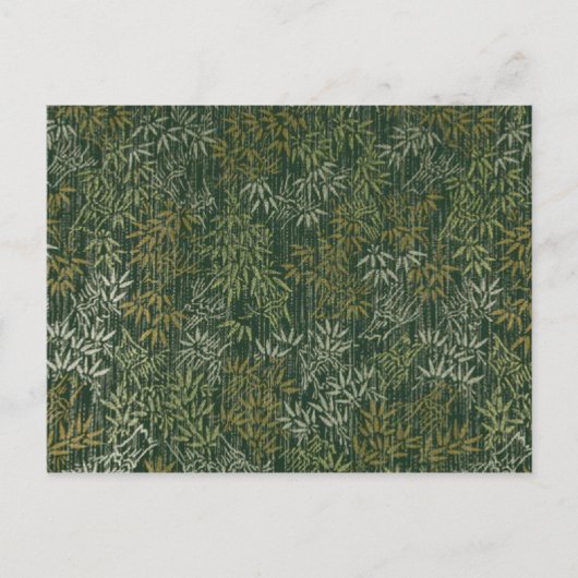 ゴールド＆シルバーの竹 ポストカード (正面)