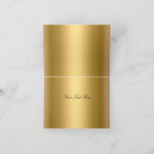 ゴールド＆シルバーローズの感謝カード サンキューカード (内部)