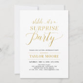 ゴールド |シンプルモダンパーティー 招待状 (正面)