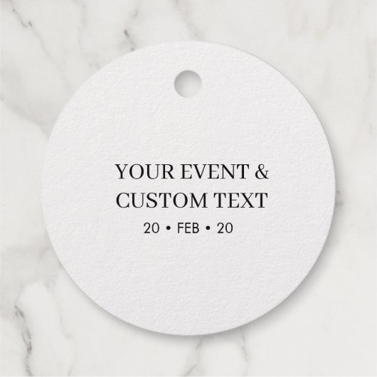 ゴールド | シンプル モダン タイポグラフィー ありがとうございます フェイバータグ (裏面)