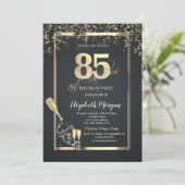 ゴールド シークインズ、ワインボトル グレー 85周年 招待状 (スタンド正面)