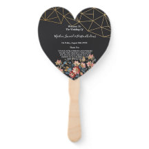 ゴールド ジオメトリック ウェディング プログラム