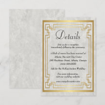 ゴールド ジオメトリック マーブル 結婚式 詳細