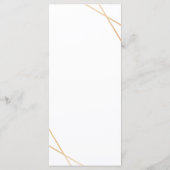 ゴールド ジオメトリック メニュー カード (裏面)