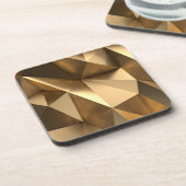 ゴールド ジオメトリック モダン グラム ミニマル シック コースター (左側)