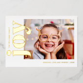 ゴールド ジョイ ホリデー カード (正面)