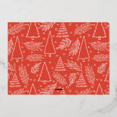 ゴールド ジョイ ホリデー カード (裏面)