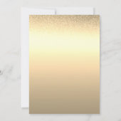 ゴールド スウィート16 誕生日招待状 招待状 (裏面)