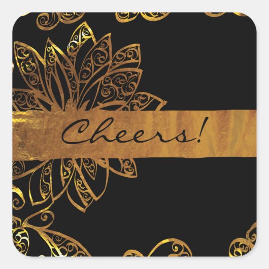 ゴールド スクエアシール (正面)