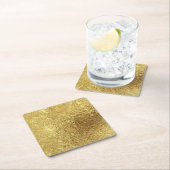 ゴールド- スクエアペーパーコースター (インサイチュ)